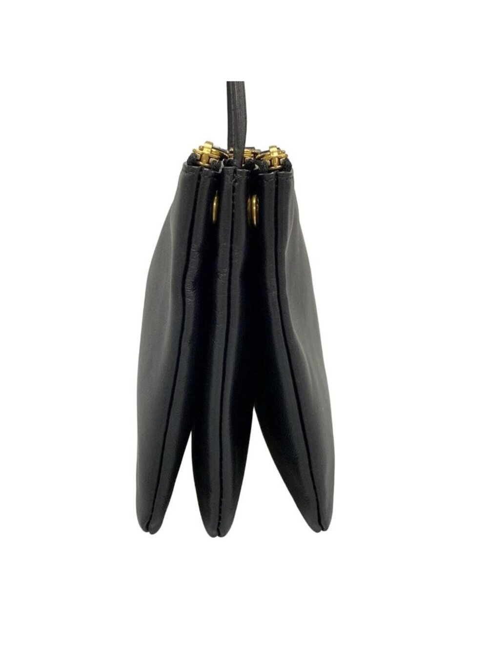 Celine Shoulder Bag Triolage Black Leather - Picture 2 of 15